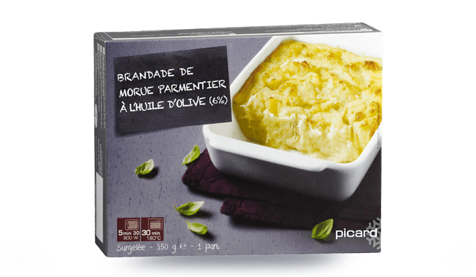 Brandade de morue Parmentier à l'huile d'olive (6%)