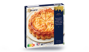 Tourte pintade, champignons forestiers, sauce au vin de paille Côtes du