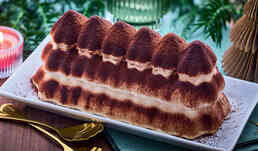 Bûche pâtissière façon tiramisu