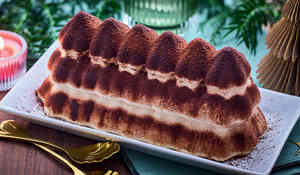 Bûche pâtissière façon tiramisu