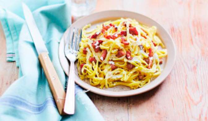 TAGLIATELLE CARBONARA FE
