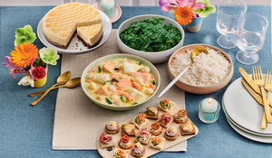 Menu de Pâques de la mer