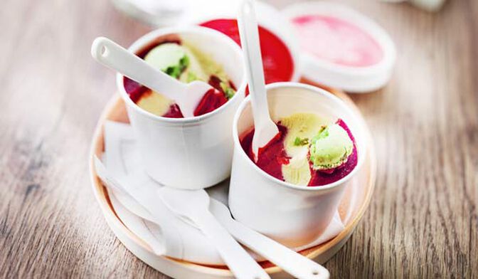 2 mini-pots framboise-pistache