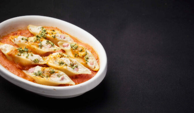 GConchiglioni farcis au fromage Corse et au jambon fumé