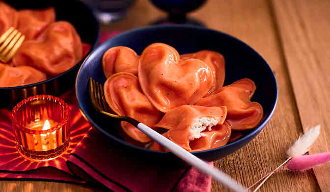 C&oelig;urs &agrave; la burrata et &agrave; la truffe blanche d'&eacute;t&eacute; (1%)