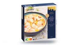 Noix de Saint-Jacques, cabillaud, crevettes sauce au Sauternes