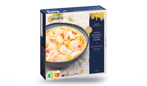 Noix de Saint-Jacques, cabillaud, crevettes sauce au Sauternes