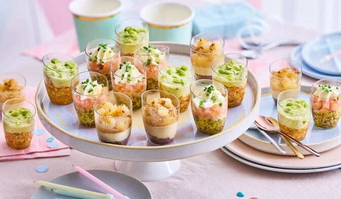 Minis verrines apéritives, Recette