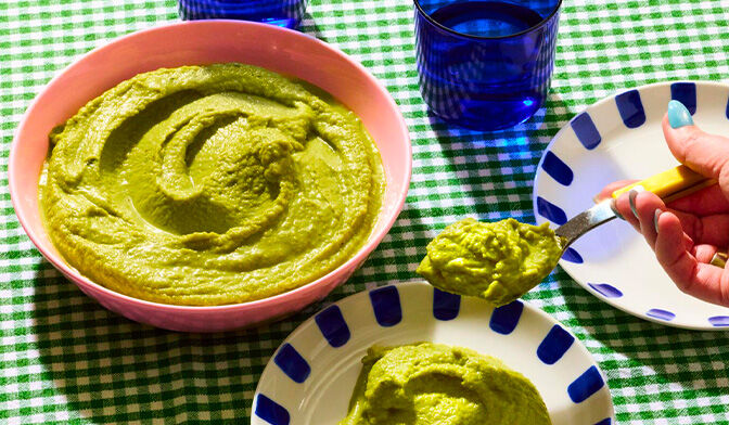 Purée de garden peas, fève, ricotta — vue 3