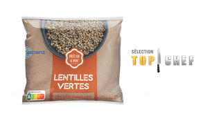 Lentilles vertes, cuites