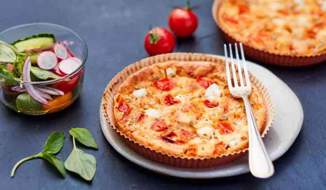 2 CLAFOUTI TOMATE/FROMAGE