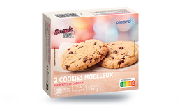 2 COOKIES MOELLEUX 140G