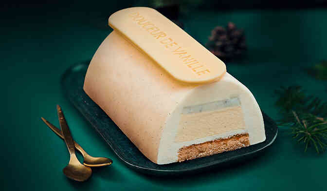 Bûche glacée Douceur de vanille