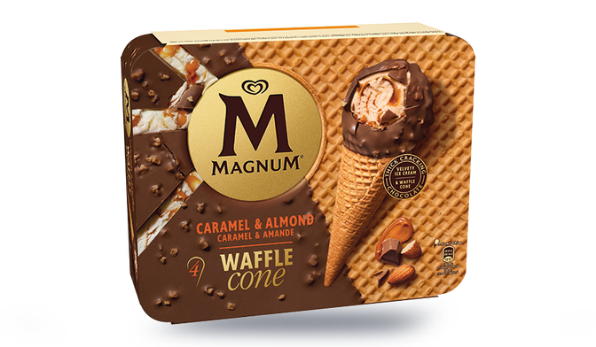 4 CONES MAGNUM CARAMEL