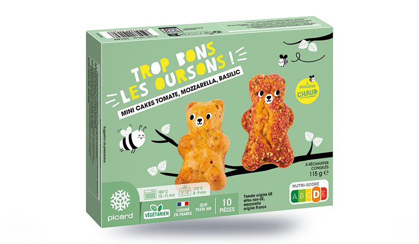 Trop bons les oursons ! 10 mini cakes tomate, mozz — vue 3