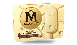 4 Magnum white chocolate