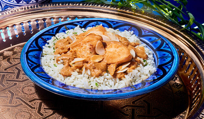 Poulet façon amlou riz cuisiné sce amande et miel — vue 3