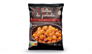 Billes de polenta et légumes à la norma