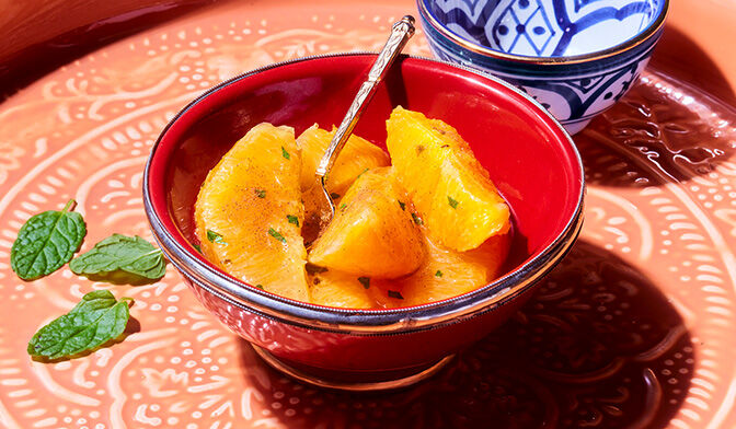 Salade d'oranges, sauce au miel — vue 3