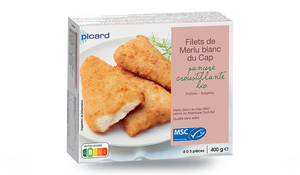 Filets de merlu blanc du Cap MSC, panure bio