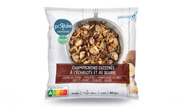 M&eacute;lange de champignons cuisin&eacute; au beurre et &agrave; l'&eacute;chalote