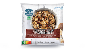 Mélange de champignons cuisiné au beurre et à l'échalote