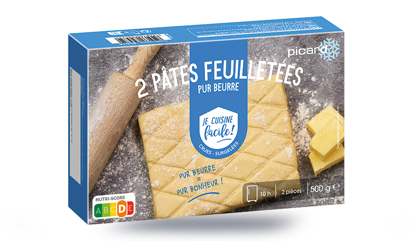 2 Pâtes feuilletées bloc, pur beurre crues — vue 3