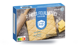 2 PATES FEUILLETEES BLOC