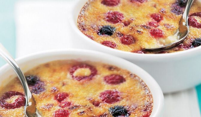 2 gratins aux fruits rouges