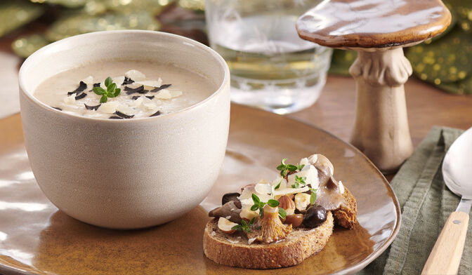 Velouté asperge champignon outlet