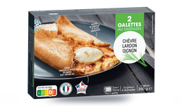 2 GALETTES CHEVRE-LARDON