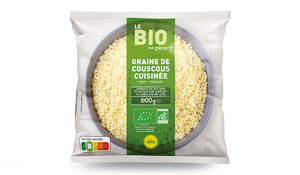 Graine de couscous cuisin&eacute;e &agrave; l'huile d'olive, bio