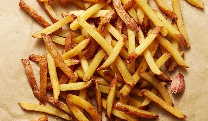 Frites cuisinées à la graisse de canard