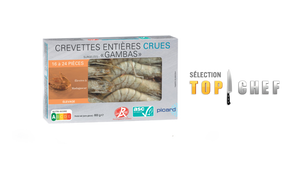 Crevettes tropicales crues 'Gambas' 16-24 p. ASC