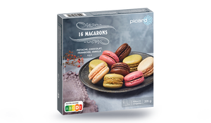 16 MACARON CHOC/PISTACHE