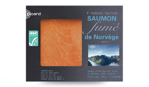 4 tranches saumon fumé ASC, Norvège
