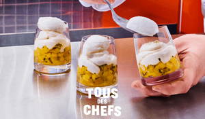 Tartare de mangue au gingembre et au basilic