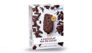 4 BATONNETS CHOCOLAT 70% CACAO