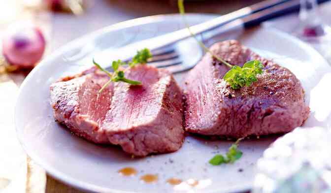 4 pavés de filet d'autruche