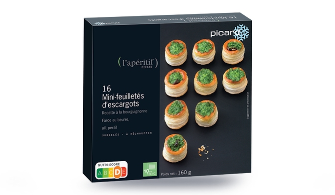 16 mini-feuilletés d'escargots à réchauffer