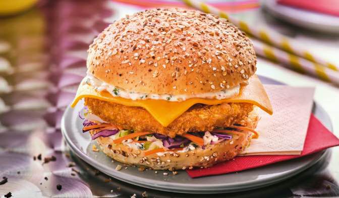 BIG FRIED CHICKEN BURGER