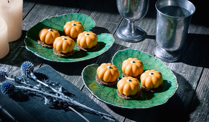 8 Mini citrouilles apéritives, potiron, marron — vue 3