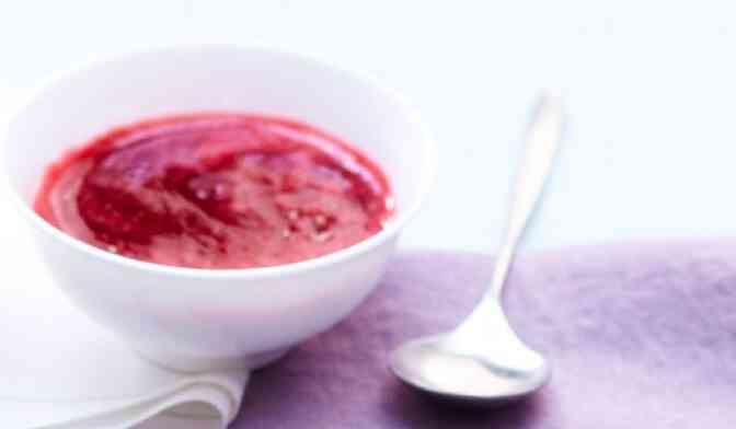 Soupe de griottes au poivre