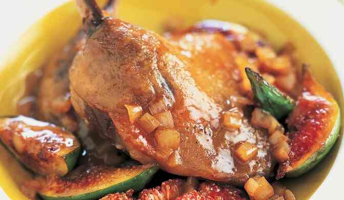 Tajine de confit de canard aux figues