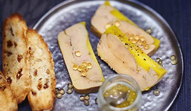 Terrine de foie gras du chef - Domaine du Châtelard