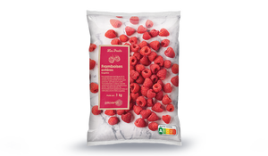 Framboises entières