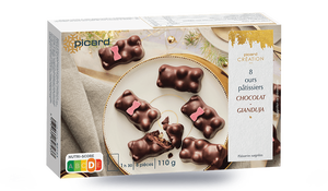 8 oursons pâtissiers chocolat - gianduja