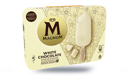 4 Magnum white chocolate