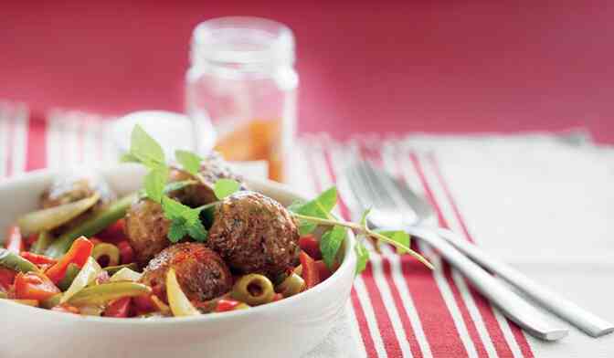 Bouchées de veau basquaise