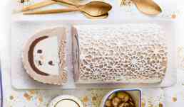 B&ucirc;che marron-vanille